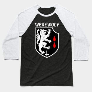 Black Metal Werewolf Baseball T-Shirt